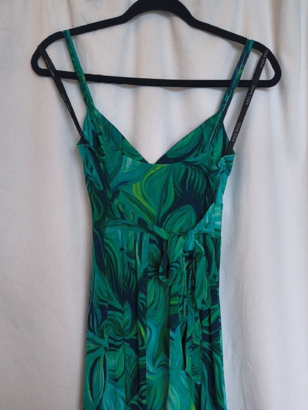 Bisou Bisou Teal and Green Abstract Maxi Dress - Picture 2 of 5